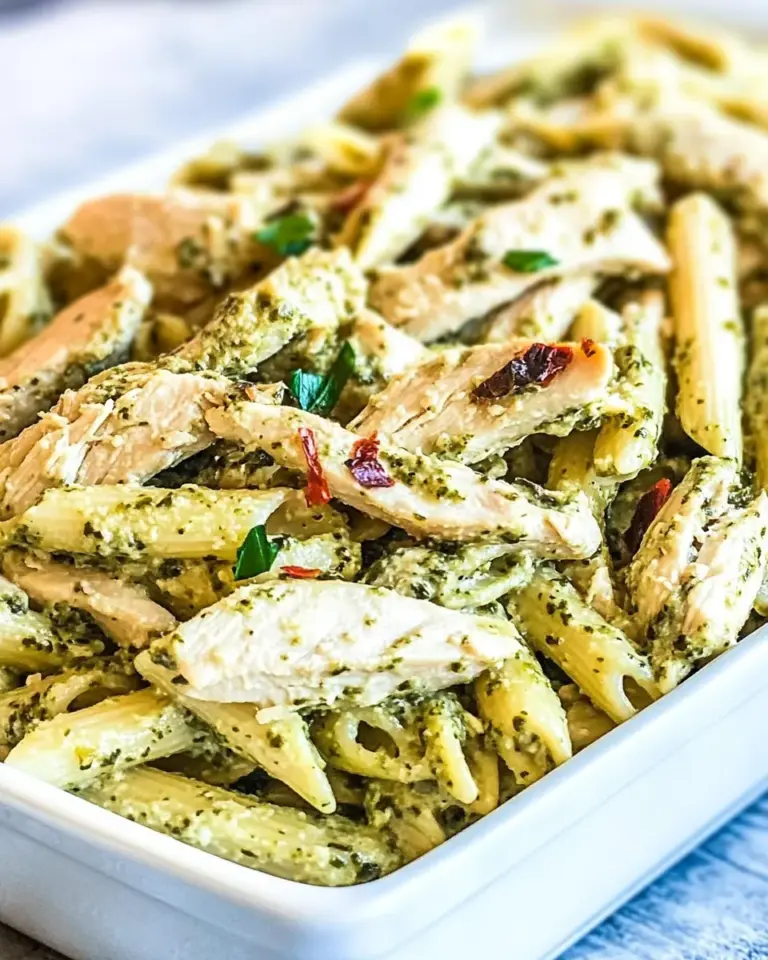 Homemade Creamy Chicken Pesto Pasta photo