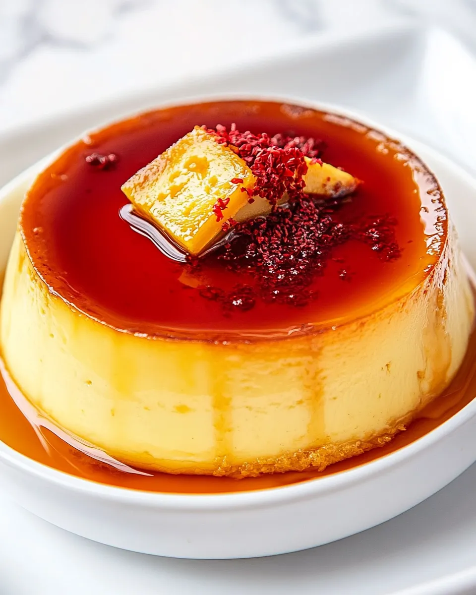 Homemade Creamy Flan Recipe image
