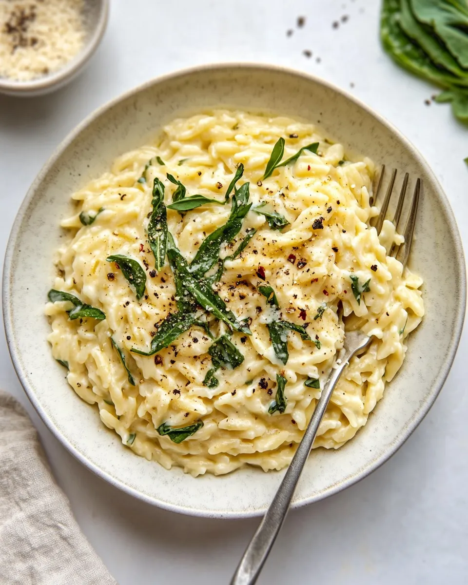 Easy Creamy Orzo picture