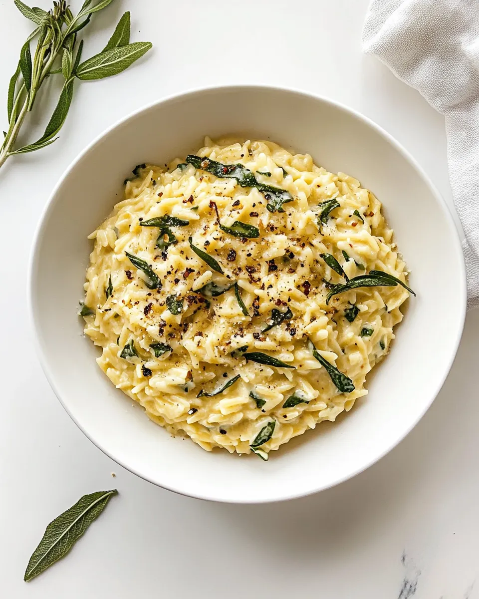 Delicious Creamy Orzo shot