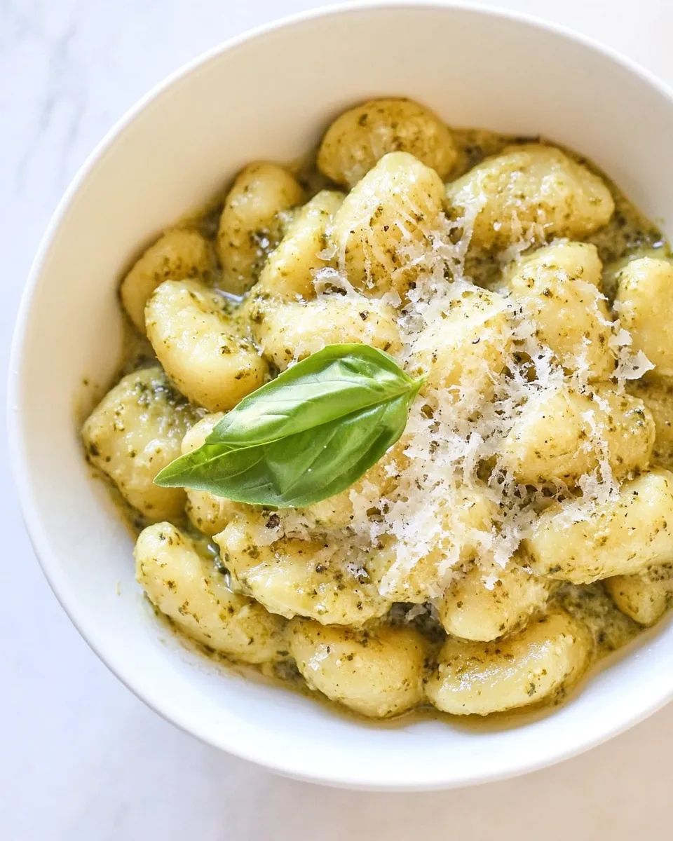 Easy Creamy Pesto Gnocchi picture