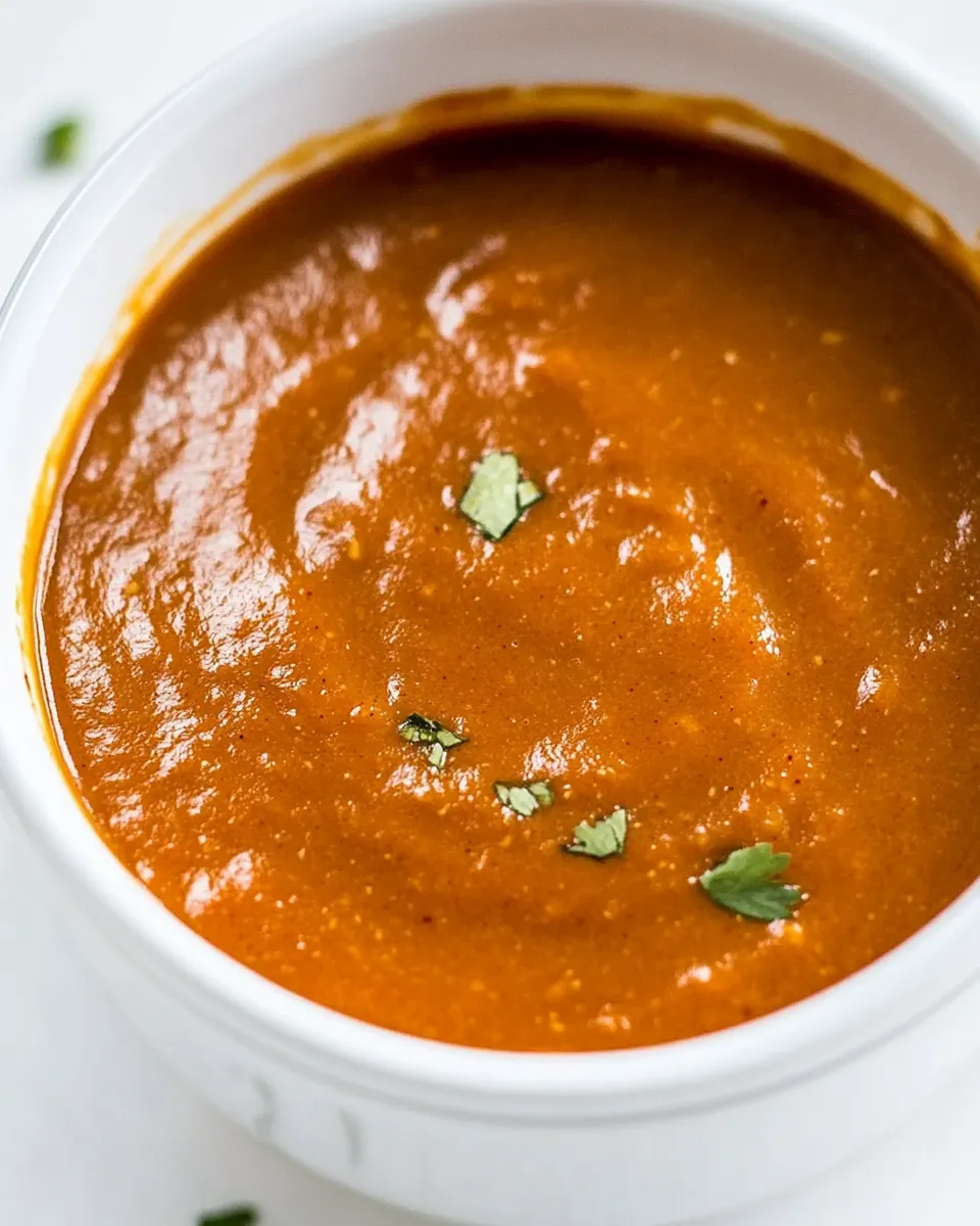 Classic Creamy Red Enchilada Sauce shot