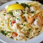 Homemade Creamy Seafood Pasta recipe image