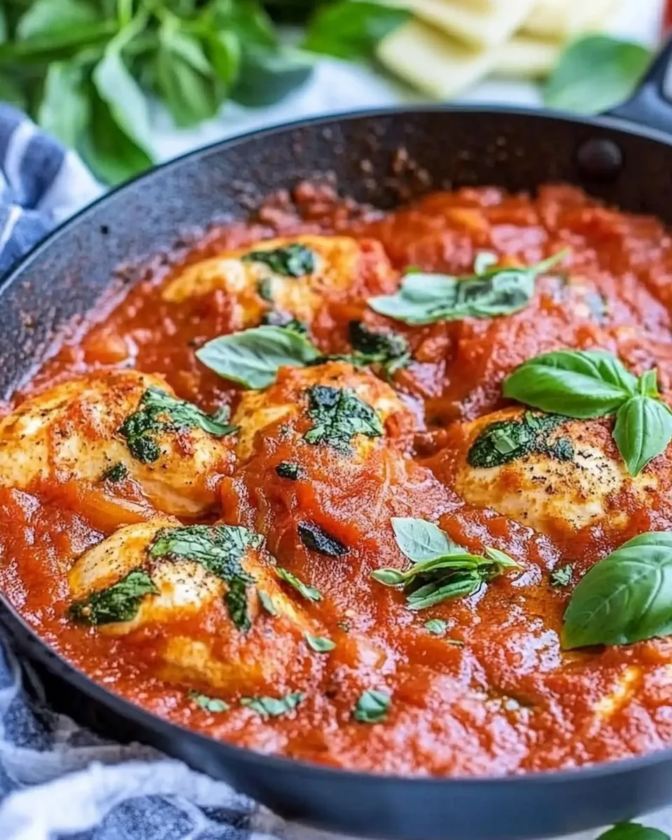 Best Creamy Tomato Basil Chicken Skillet shot