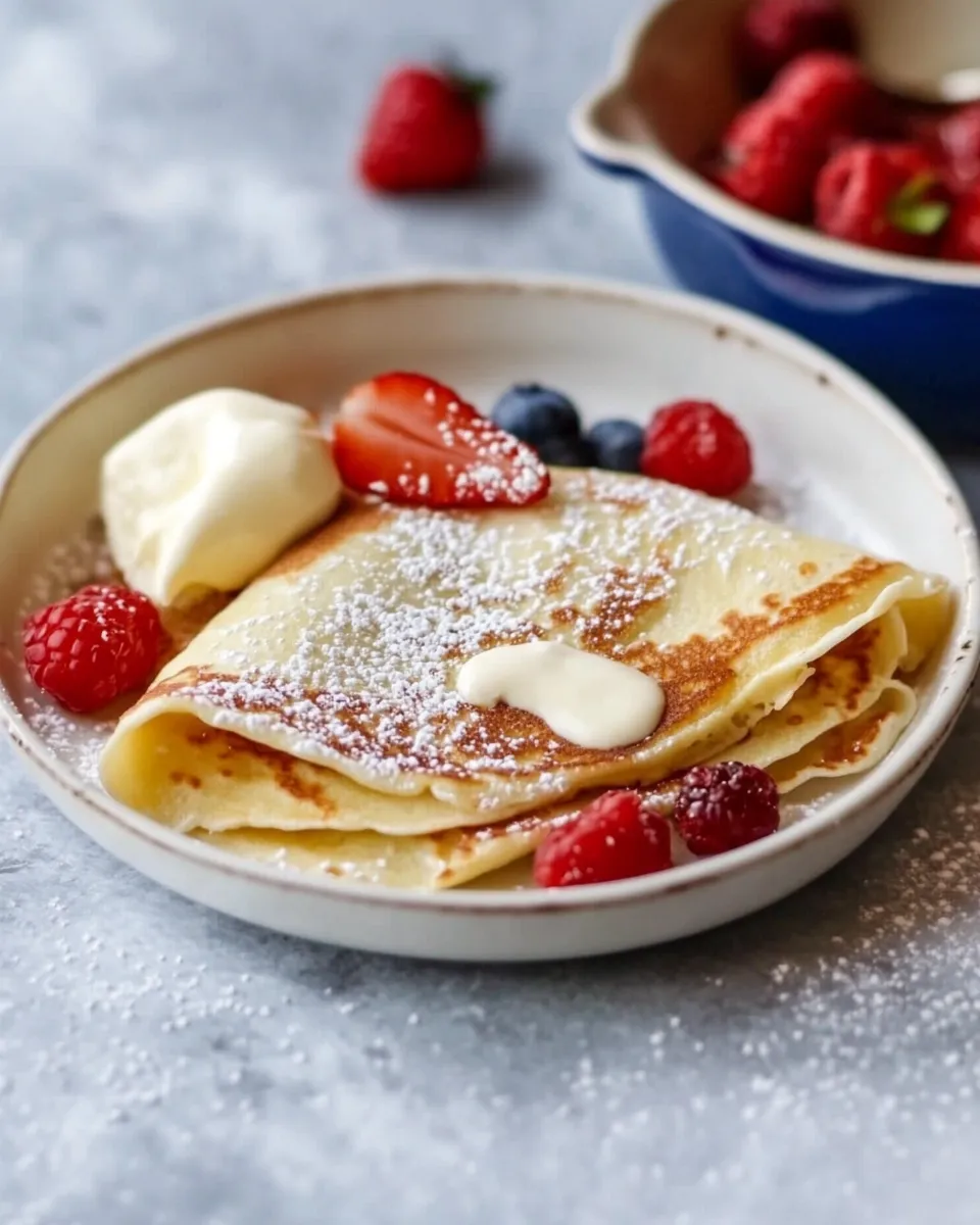 Homemade Crepes Recipe photo