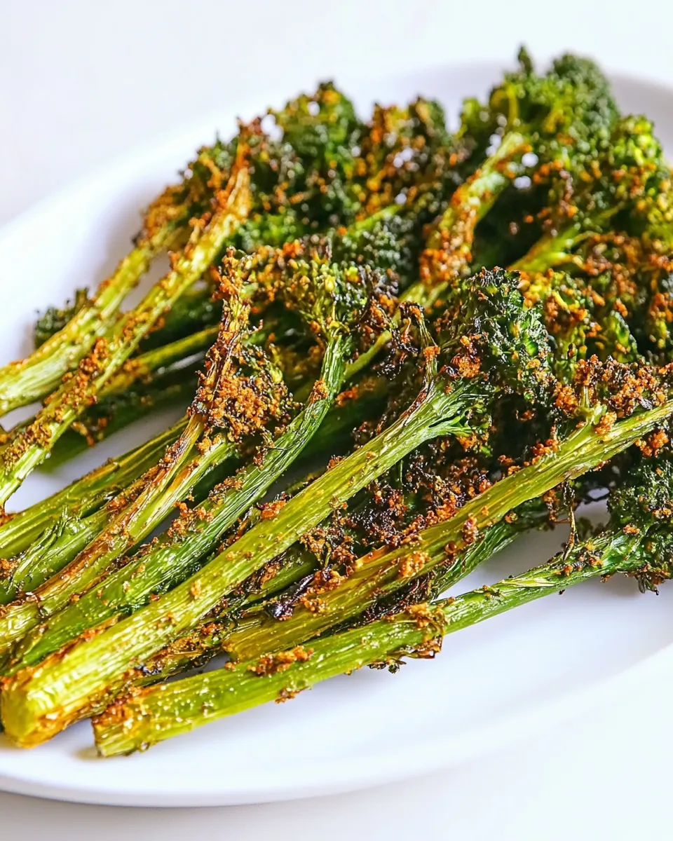 Best Crispy Air Fryer Broccolini shot
