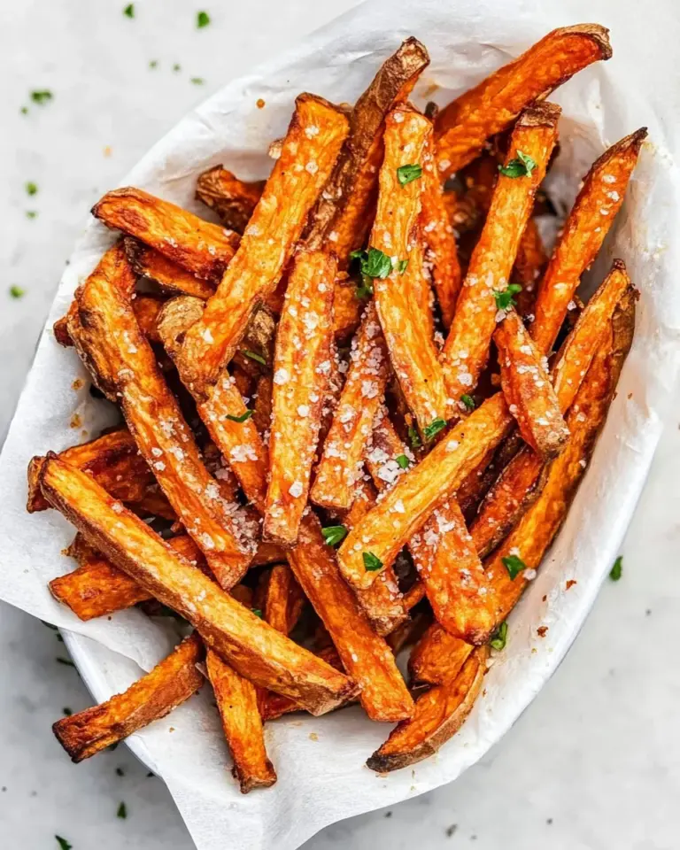 Homemade Crispy Baked Sweet Potato Fries In The Oven photo