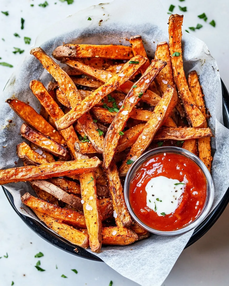 Classic Crispy Baked Sweet Potato Fries In The Oven image