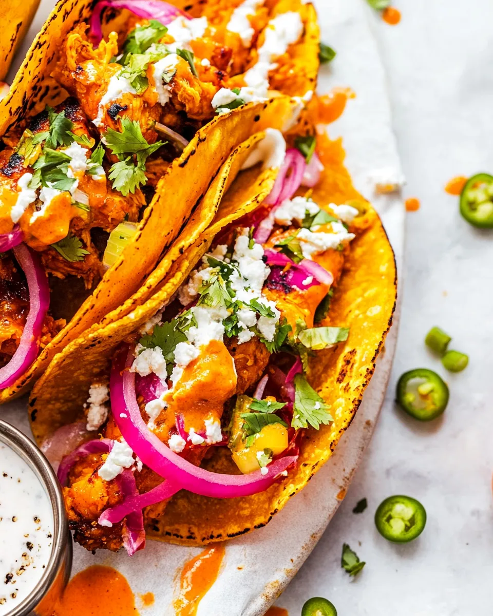 Easy Crispy Buffalo Chicken Tacos photo