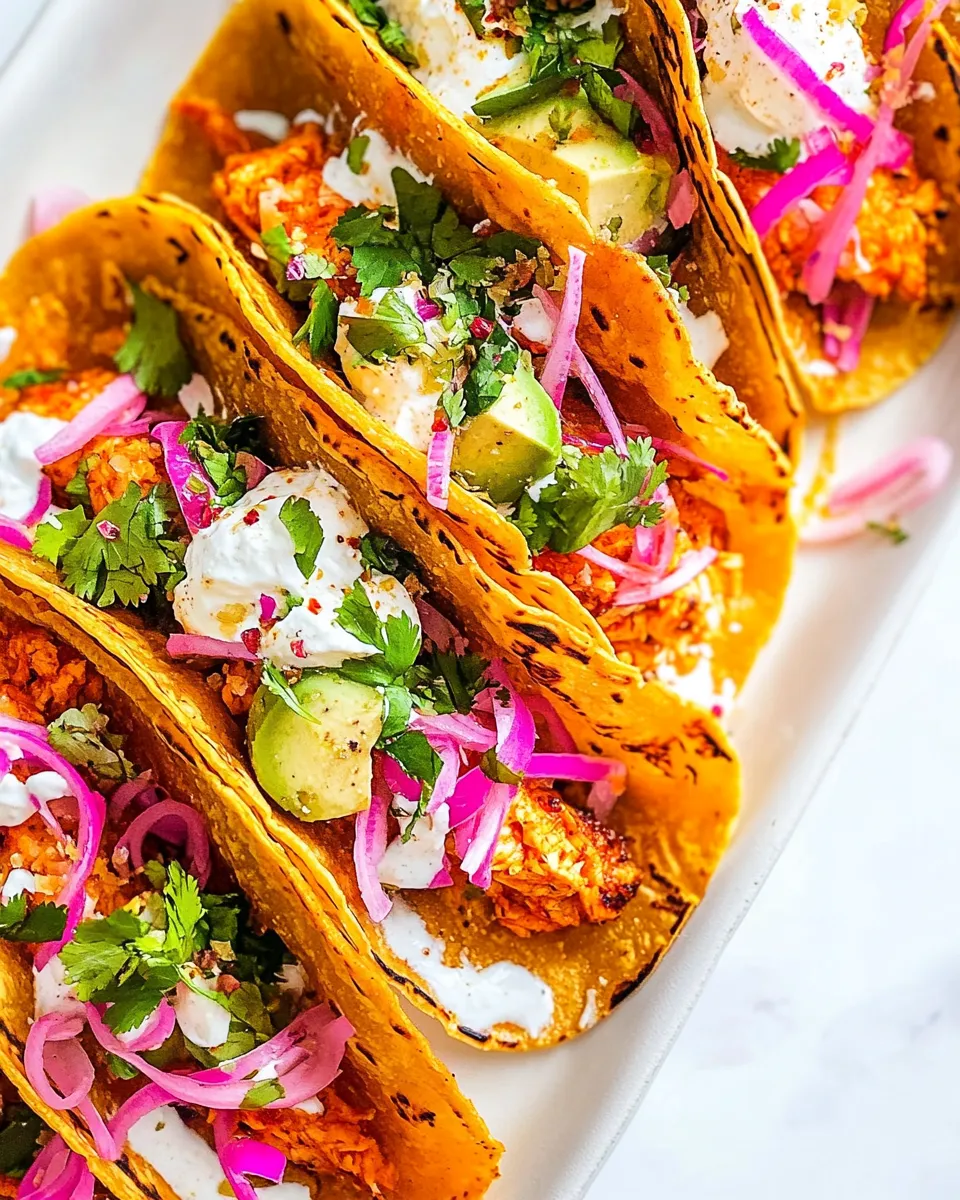 Delicious Crispy Buffalo Chicken Tacos image