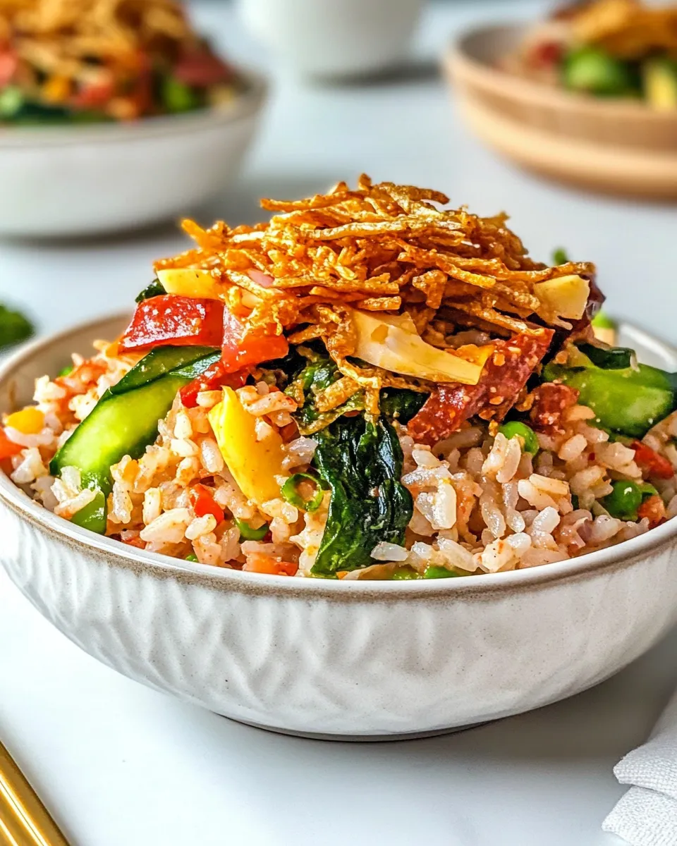 Easy Crispy Gochujang Rice Salad picture