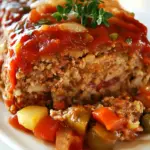 Homemade Crock Pot Meatloaf & Veggies photo