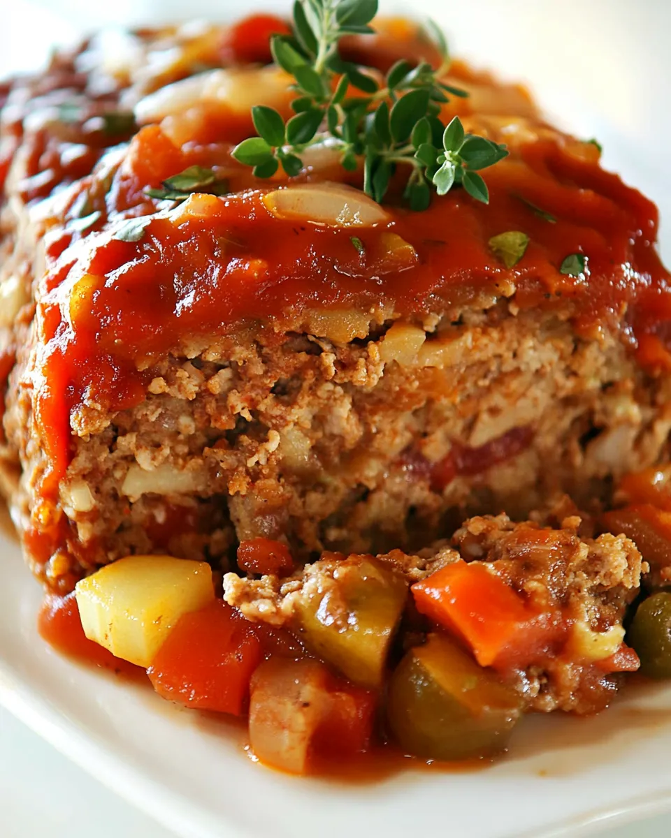Homemade Crock Pot Meatloaf & Veggies photo