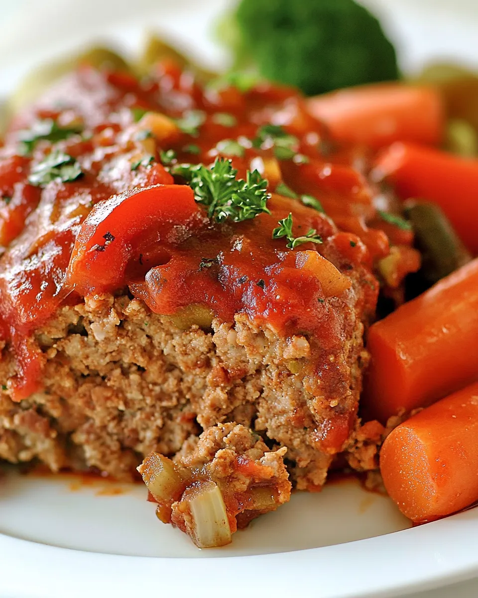 Classic Crock Pot Meatloaf & Veggies image