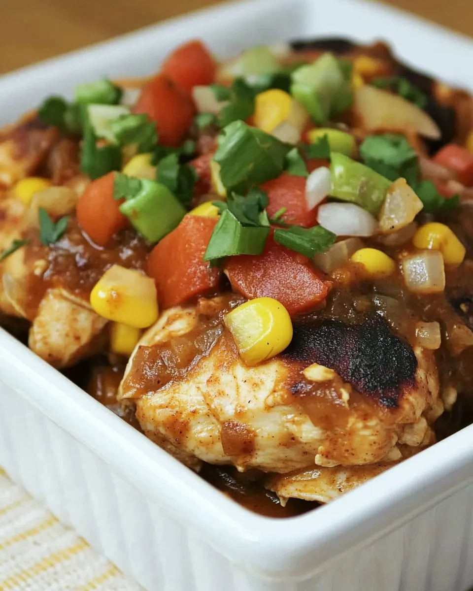 Easy Crock Pot Santa Fe Chicken photo