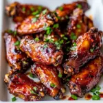 Homemade Crock Pot Sweet and Spicy Sticky Wings photo