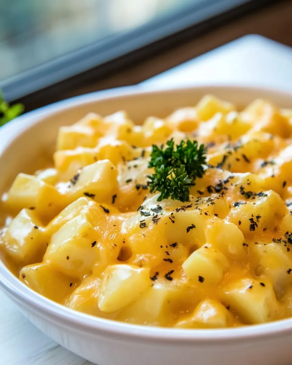 Homemade Crockpot Cheesy Potatoes photo