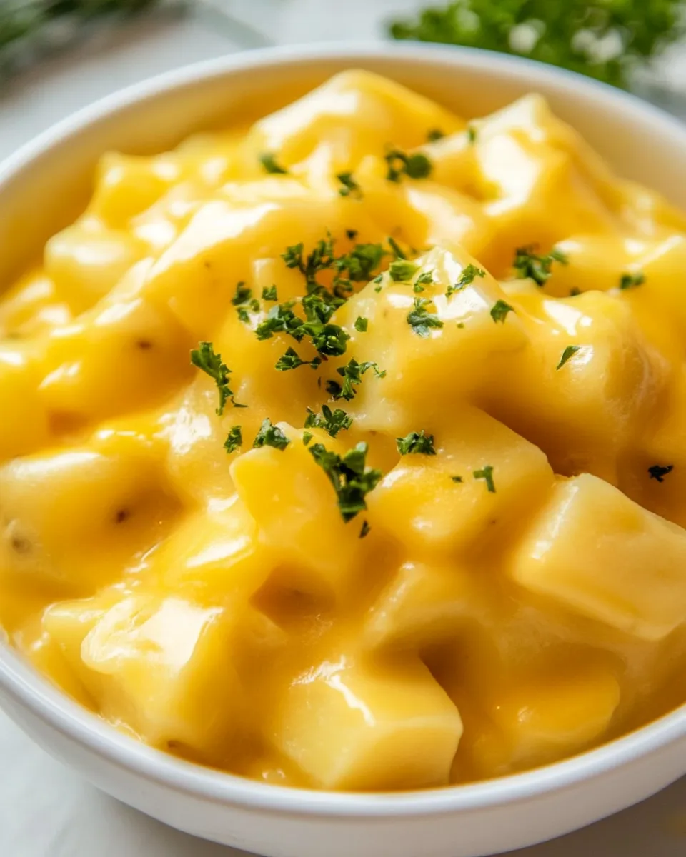 Delicious Crockpot Cheesy Potatoes shot