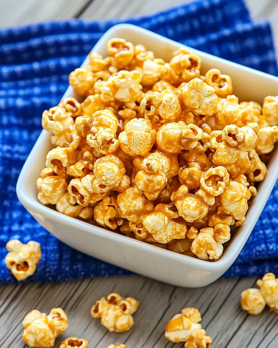 Easy Crunch and Munch Caramel Popcorn picture