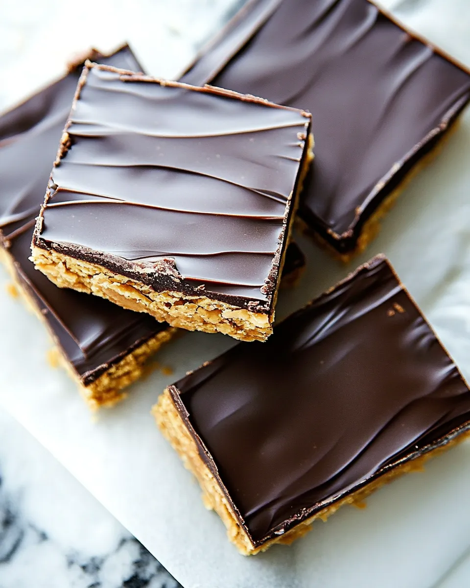 Easy Crunchy Peanut Butter Bars recipe photo