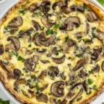Homemade Crustless Mushroom Quiche photo
