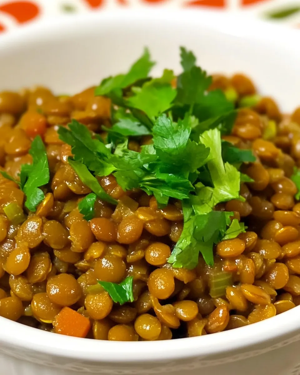 Homemade Curried Lentils photo