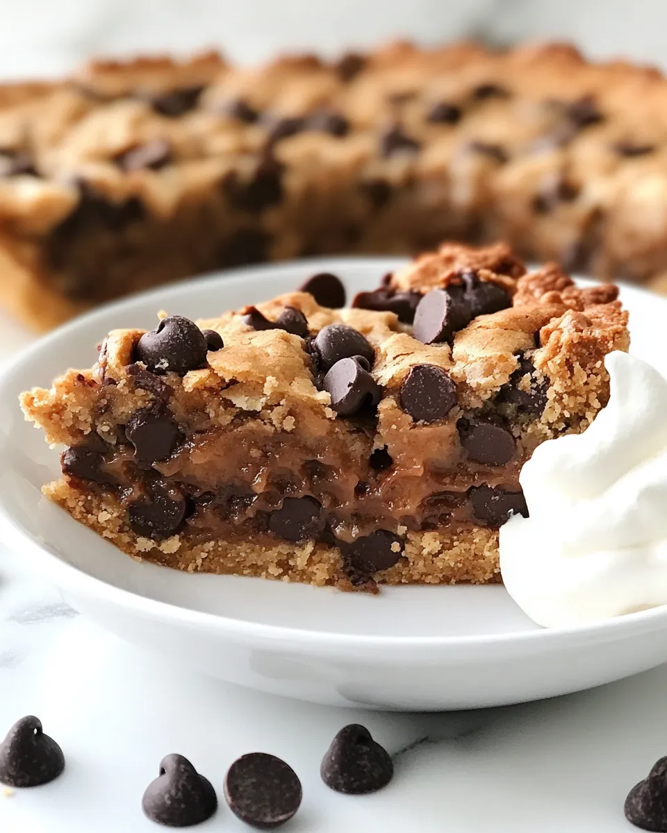 Classic Deep Dish Chocolate Chip Cookie Pie image