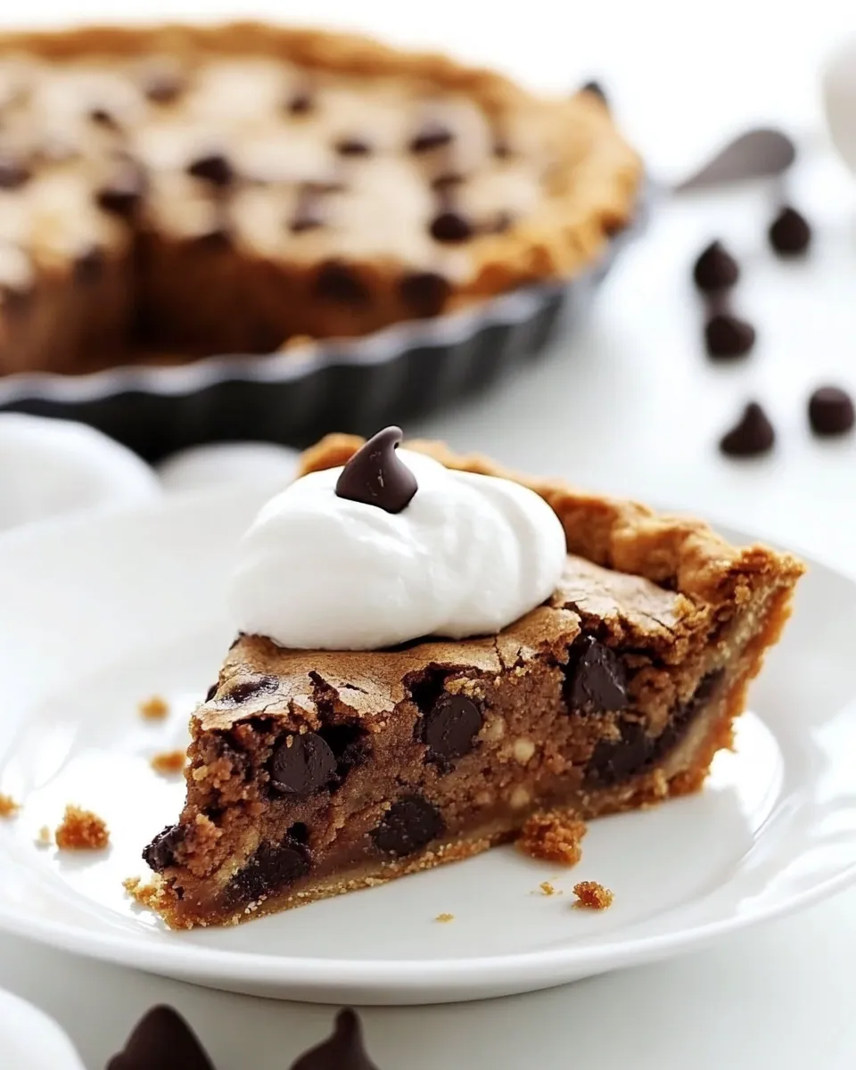 Easy Deep Dish Chocolate Chip Cookie Pie picture