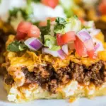 Homemade Deep Dish Taco Squares photo