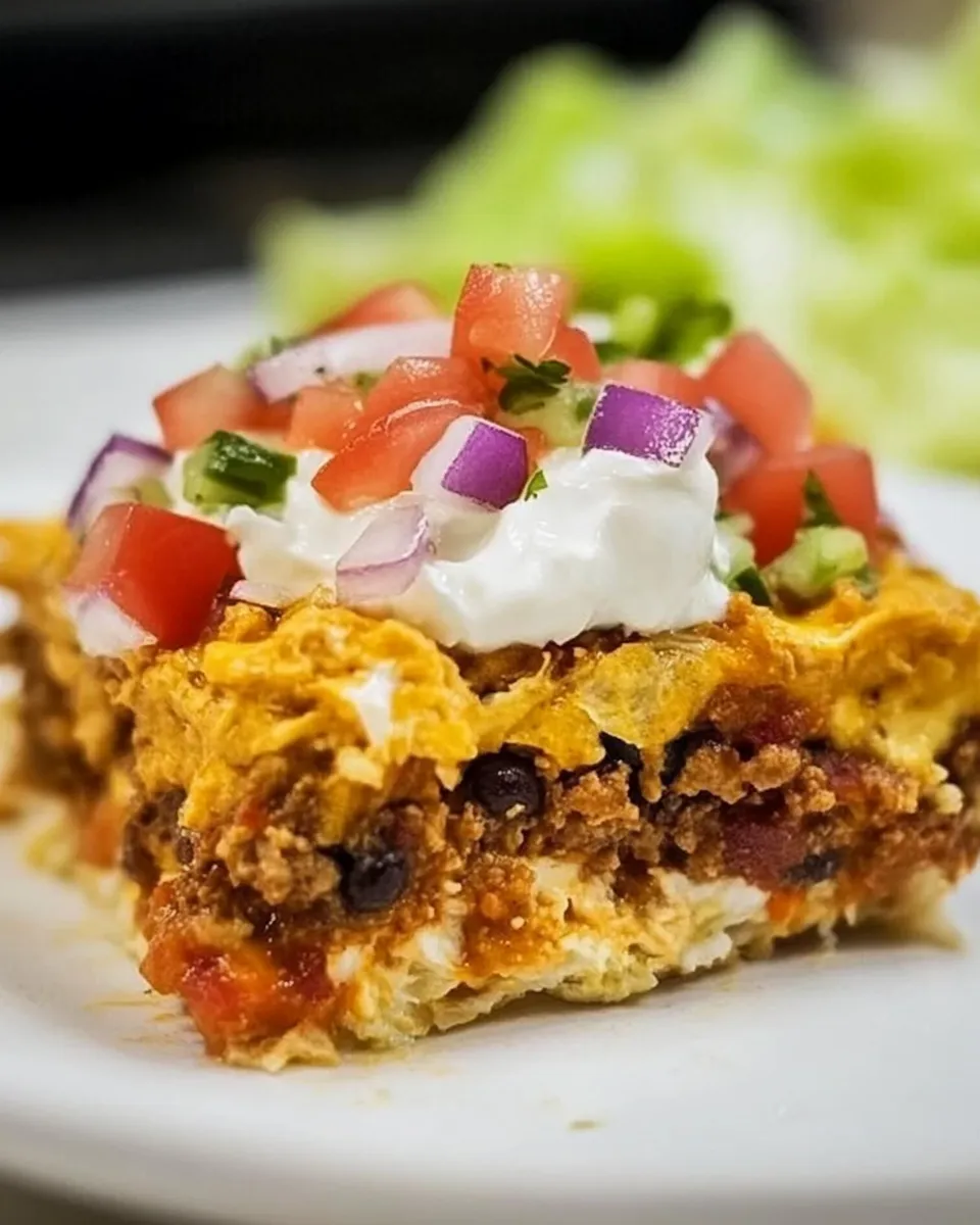 Easy Deep Dish Taco Squares picture