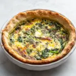 Homemade Deep Dish Vegetarian Quiche photo