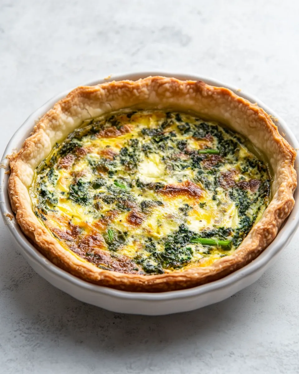 Homemade Deep Dish Vegetarian Quiche photo