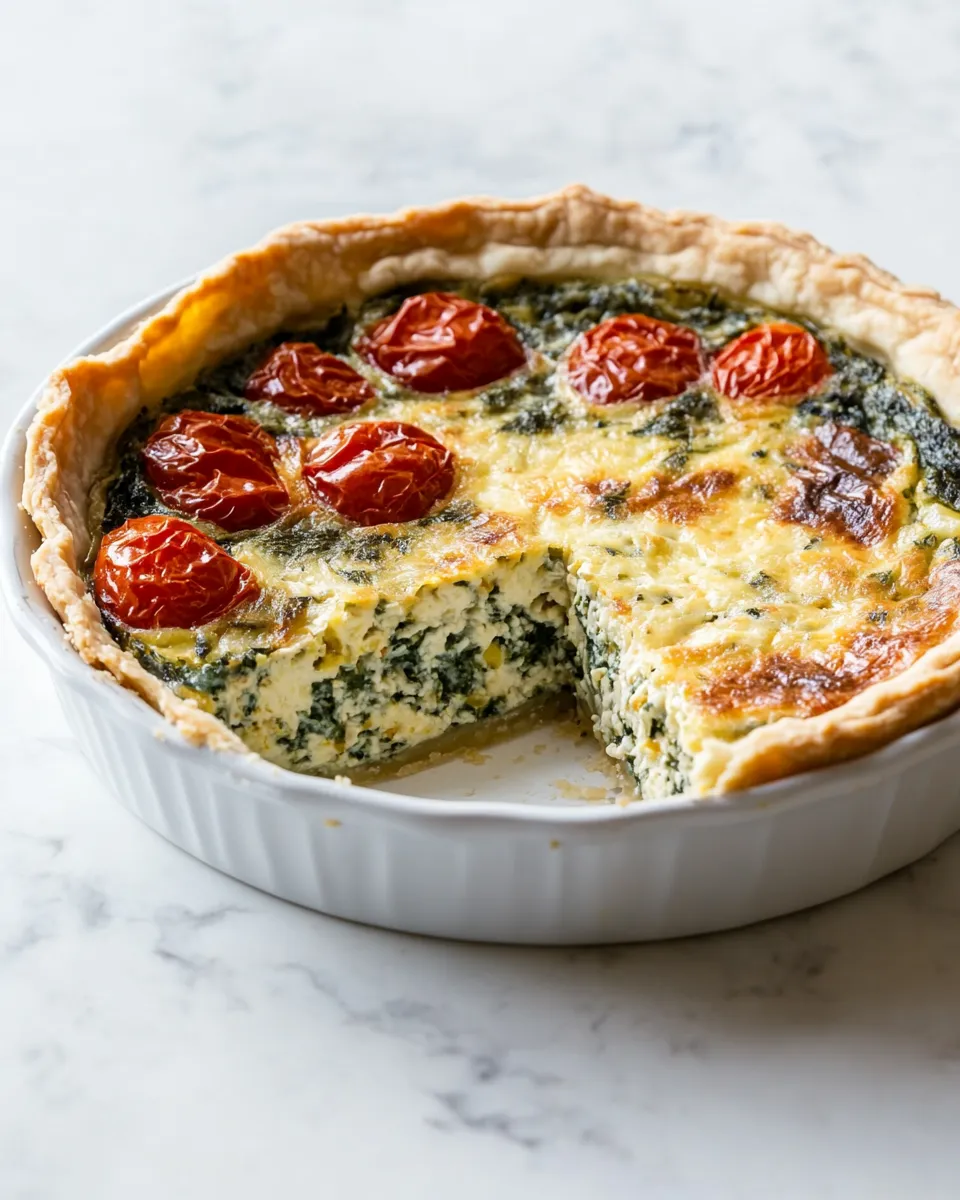 Classic Deep Dish Vegetarian Quiche image