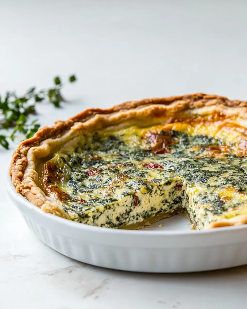 Easy Deep Dish Vegetarian Quiche picture
