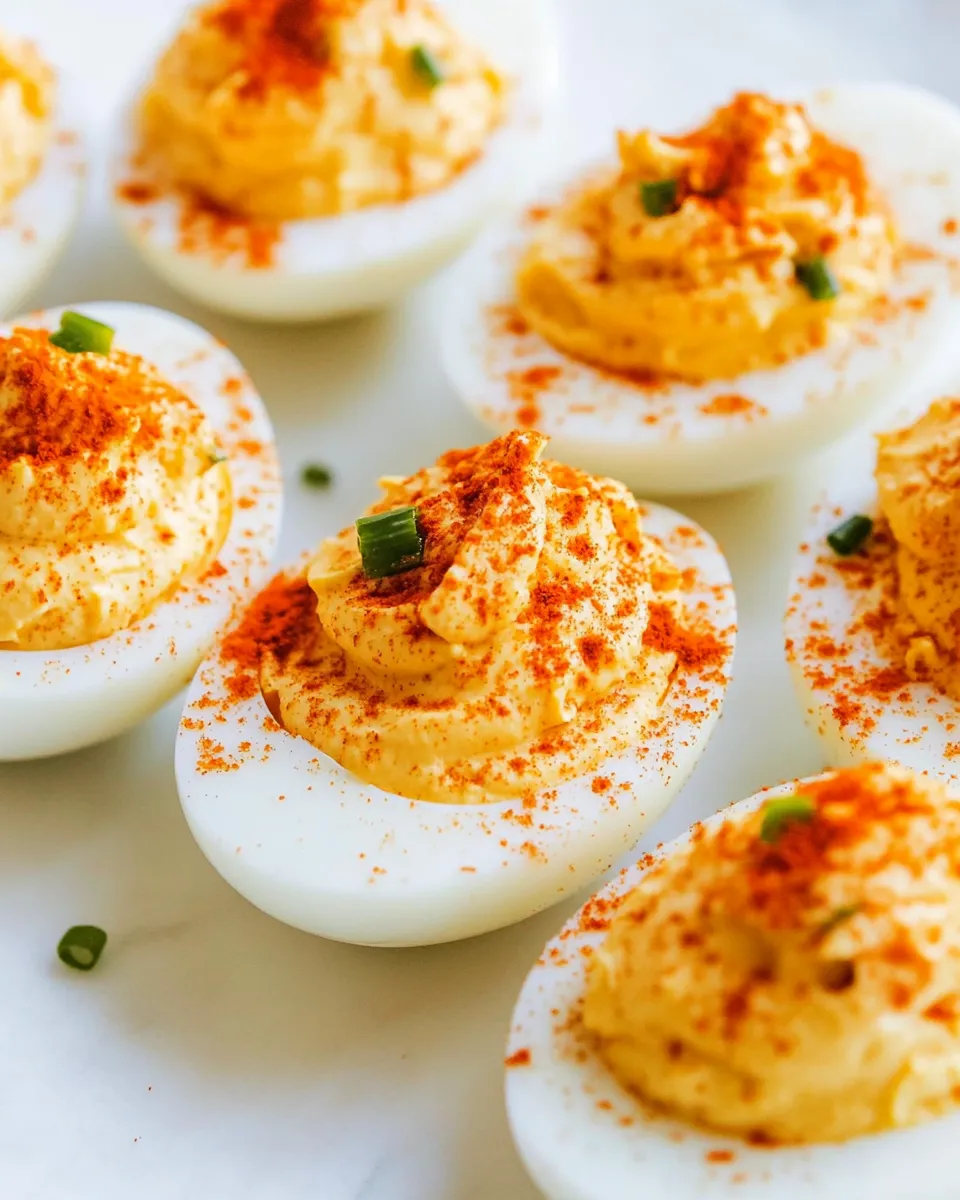 Delicious Deluxe Deviled Eggs shot