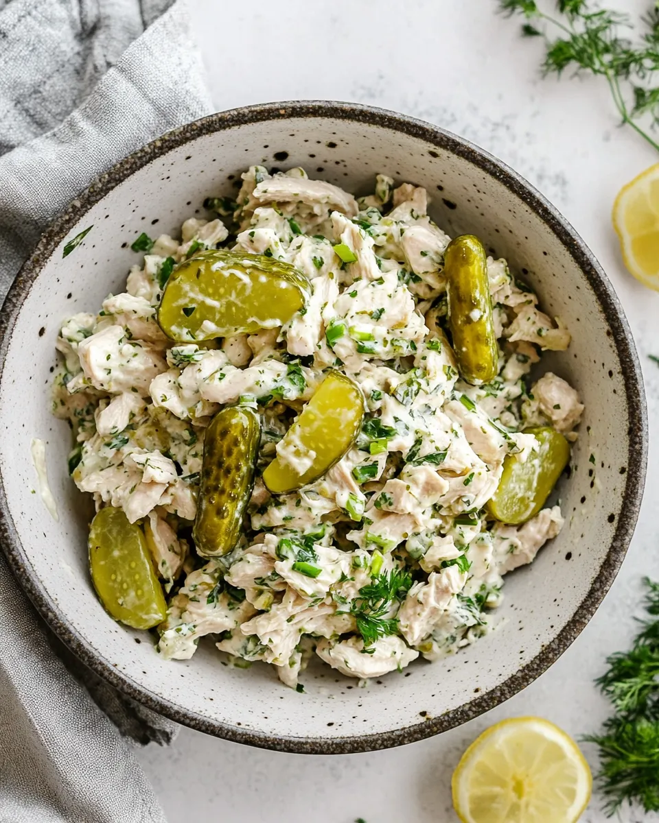 Homemade Dill Pickle Chicken Salad photo