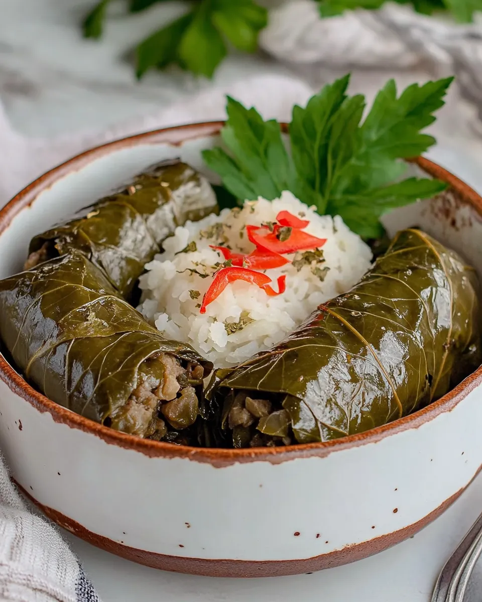 Classic Dolma: Turkish Stuffed Grape Leaves image