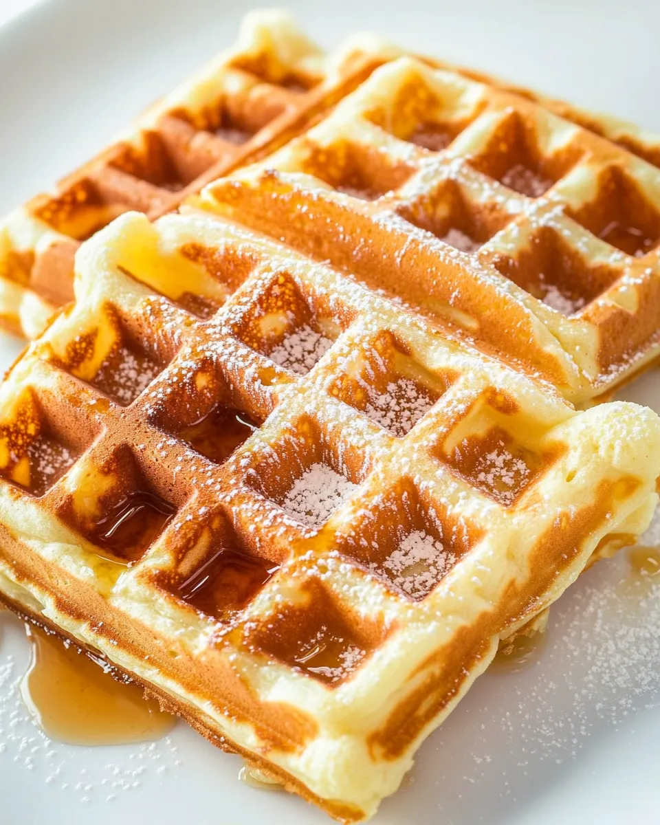 Homemade Donut-Glazed Yeasted Waffles photo