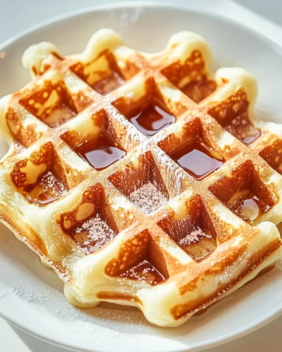 Delicious Donut-Glazed Yeasted Waffles shot