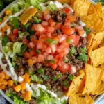 Homemade Dorito Taco Salad with Creamy Taco Dressing image