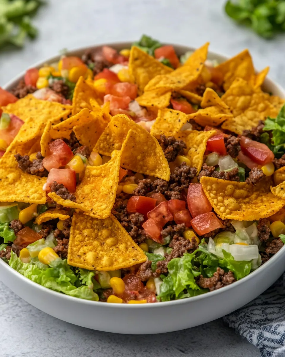 Homemade Doritos Taco Salad photo