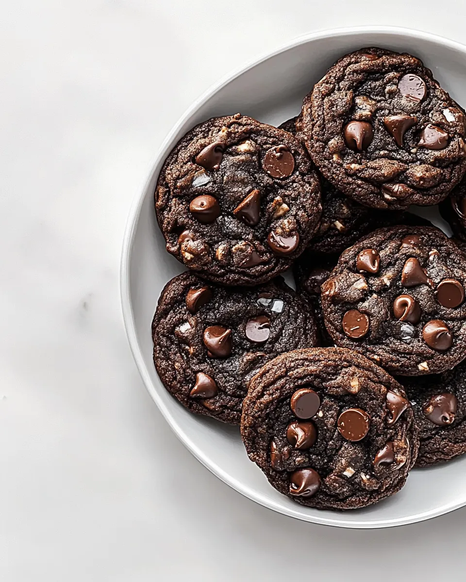 Easy Double Chocolate Chip Cookies picture