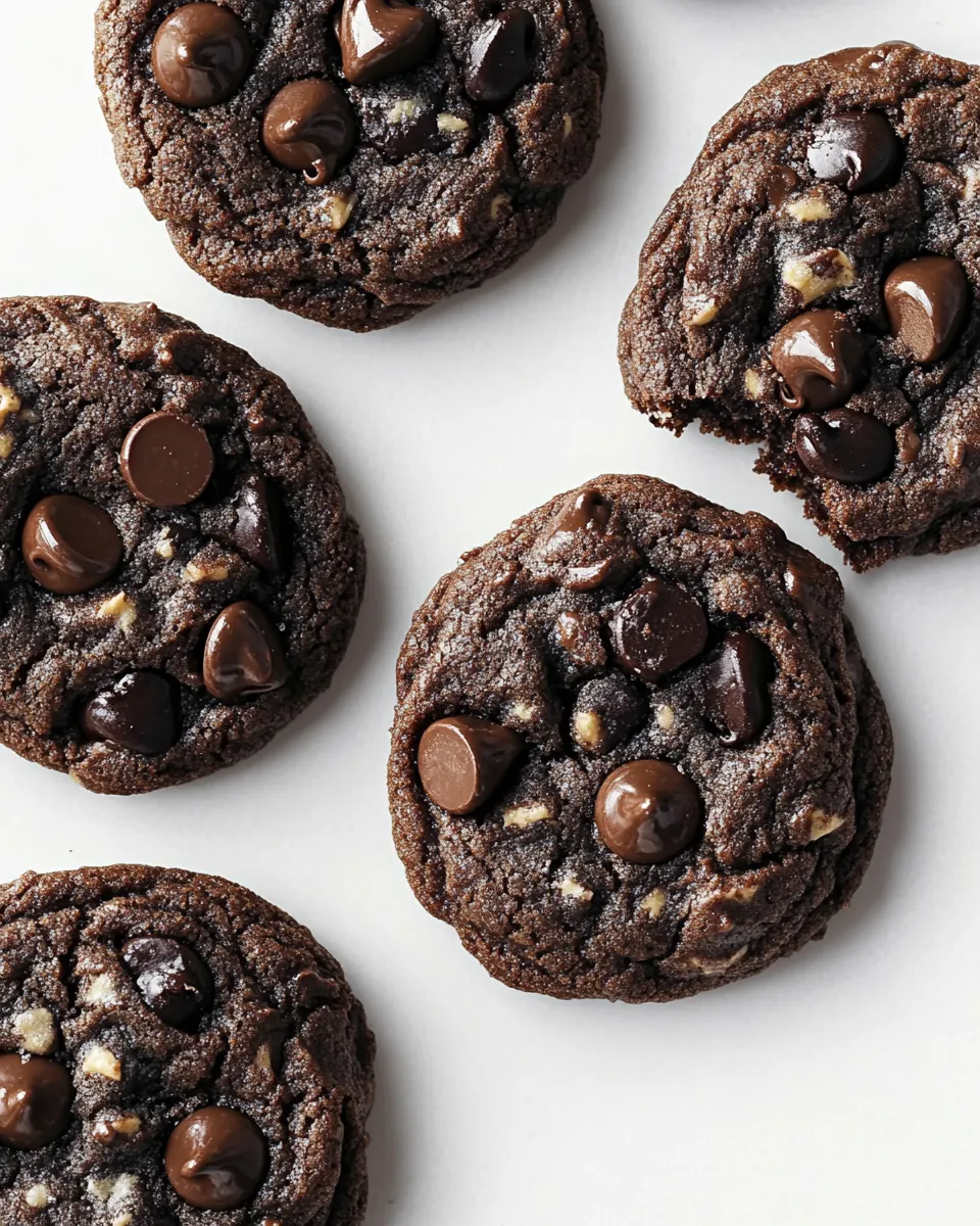 Delicious Double Chocolate Chip Cookies shot