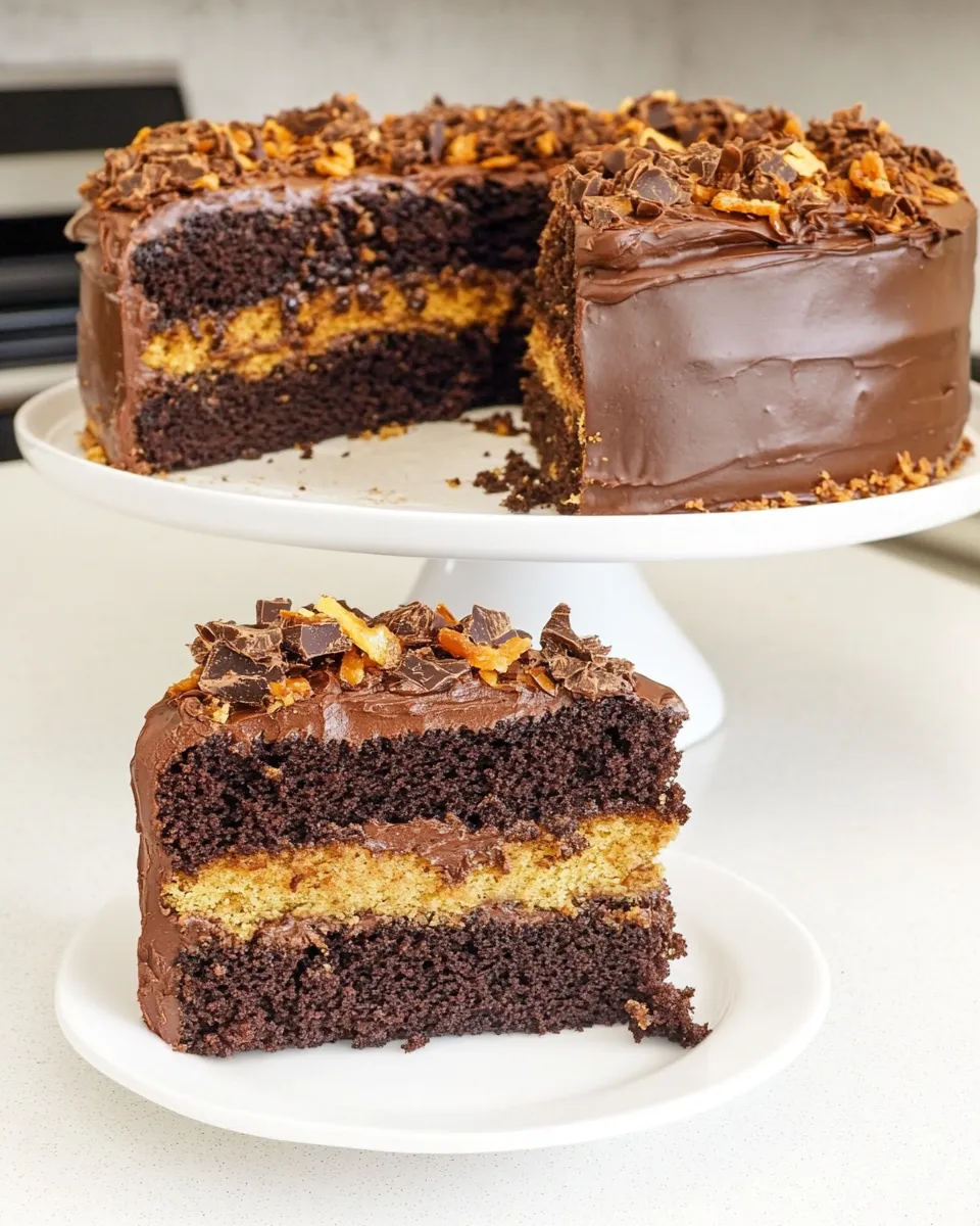 Homemade Double Chocolate Cookie Layer Cake photo