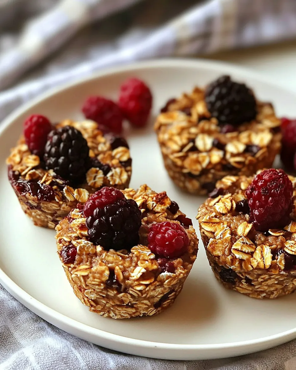 Delicious Easy Baked Oatmeal Cups Recipe shot