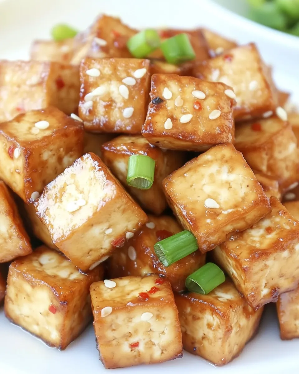 Delicious Easy Baked Tofu (Savory!) photo