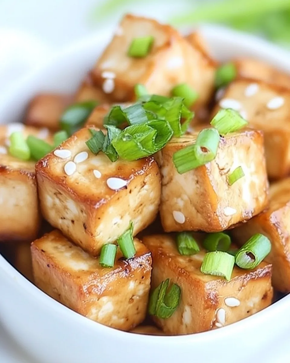 Quick Easy Baked Tofu (Savory!) shot