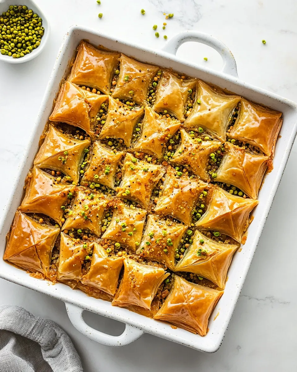 Quick Easy Baklava shot