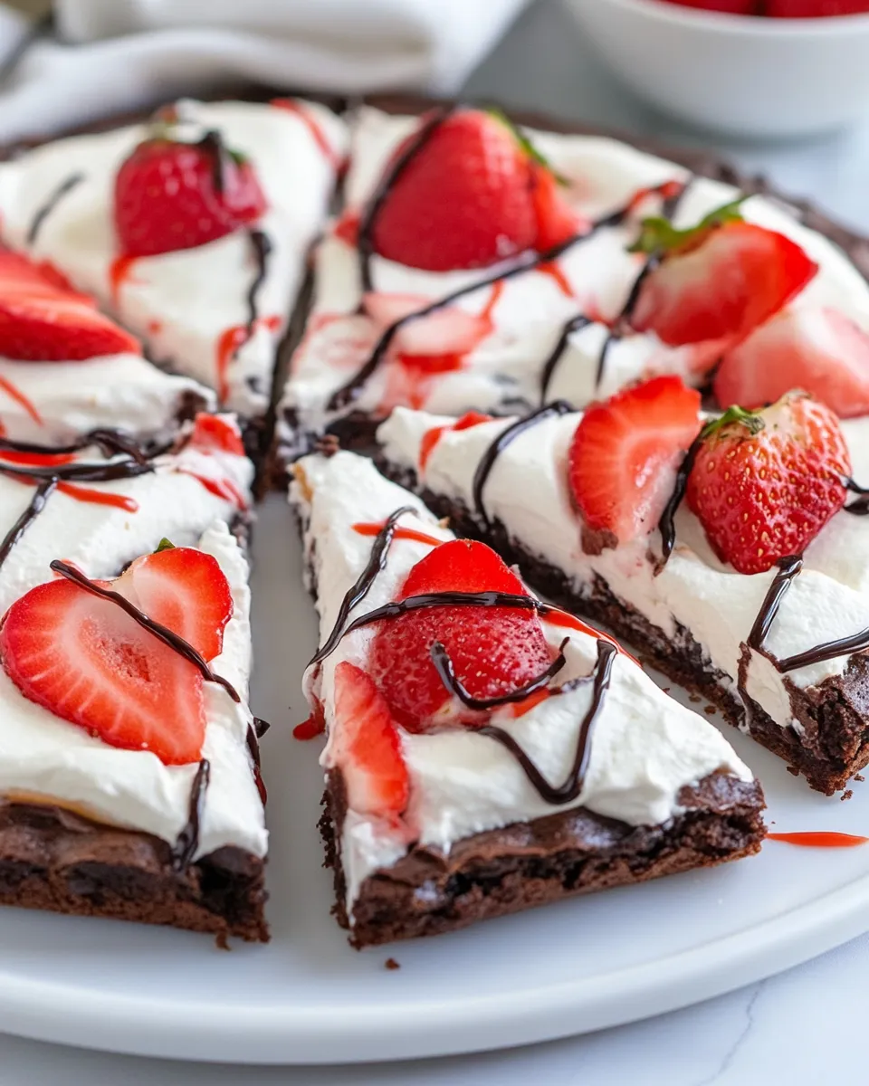 Homemade Easy Brownie Pizza photo