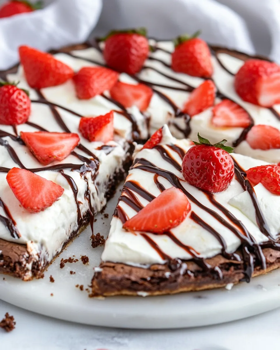 Classic Easy Brownie Pizza image